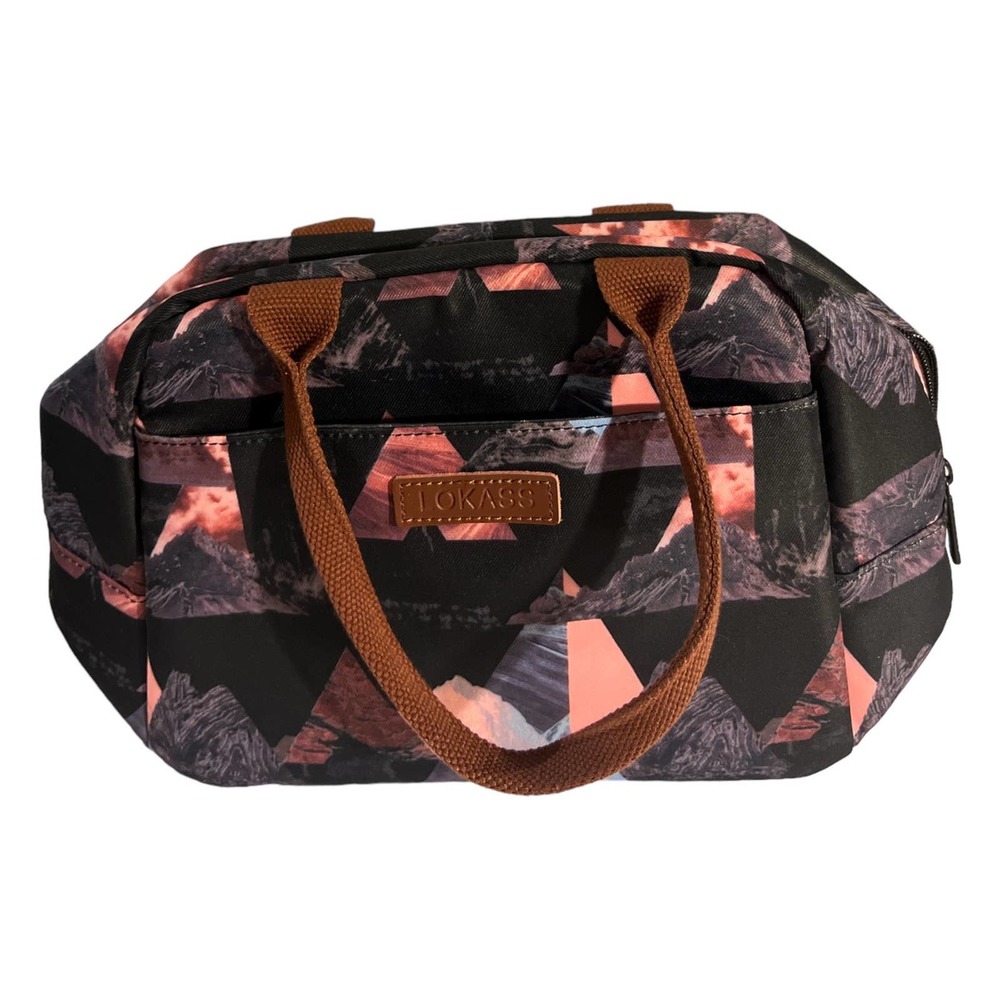 Lokass Lunch Bag side pockets insulated lunch bag tote